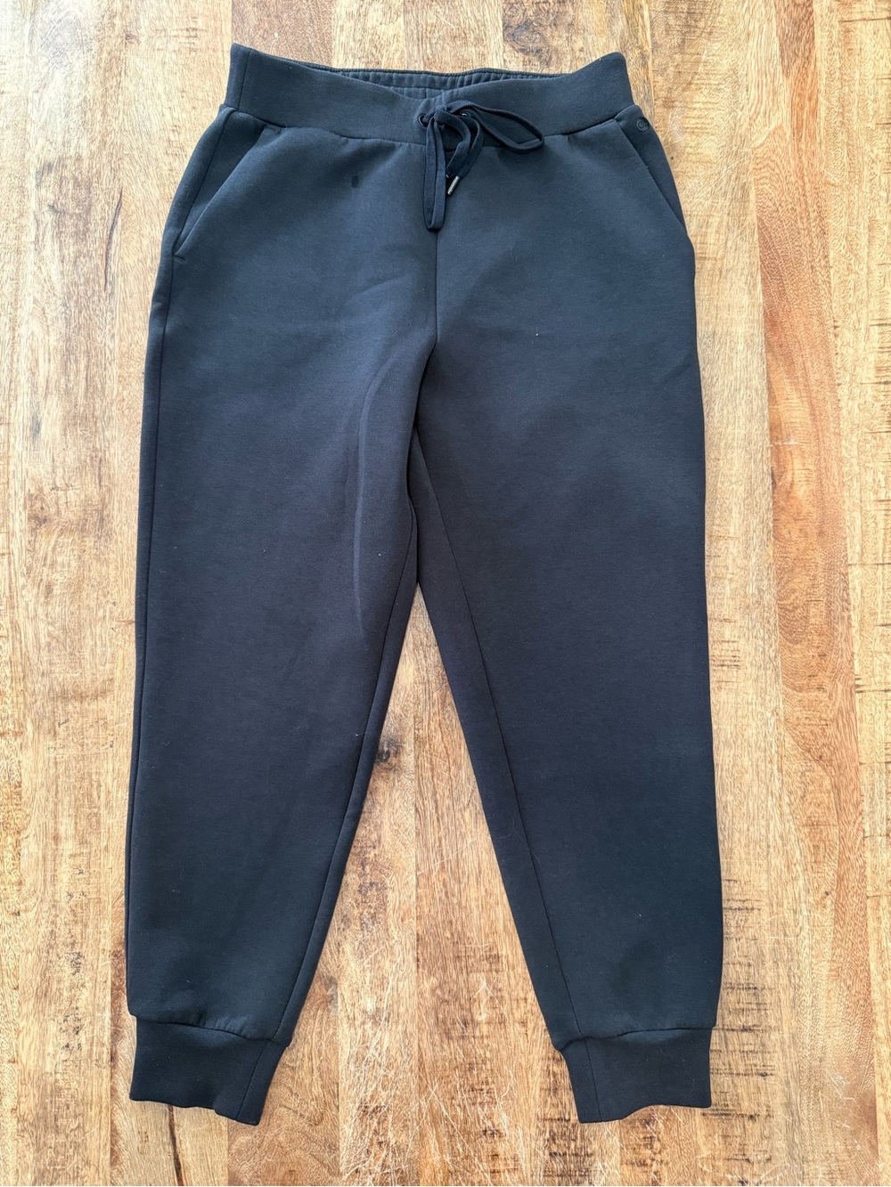 Women’s Black Jogger Sweatpants with Drawstring Waist (CALIA)